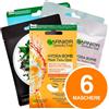 Garnier SkinActive Maschere Hydra Bomb Miste in Tessuto Trattamento Viso Occhi