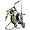 Kärcher Set di carrello per tubi HT 4.20, alta stabilità, connettore per tubo ad angolo, con supporto a siringa, tubo da 20 m e accessori per irrigazione, nero