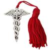 PuntoCasaStore® 12 pz ciondolo zama laureato farmacia caduceo con nappina bomboniera laurea ETM
