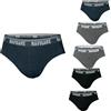 Navigare 6 slip uomo NAVIGARE cotone bielastico elasticizzato mutande Blu Nero Grey 574E