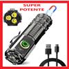 LEOVIN POTENTISSIMA TORCIA LED BATTERIA RICARICABILE LAVORO MAGNETICA MILITARE TATTICA
