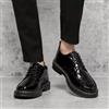 Mocassini Brogue Oxford Polacchine Eleganti Comodi Pelle Sintetica Nero AB2B8C