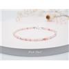 Bundela Gems Bracciali regolabili A++ rosa opale sfaccettato perline rotonde pietra nascit...