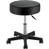 VEVOR Sgabello Rotondo Nero Altezza Regolabile 460-605mm Ufficio Studio Salone