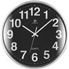 Lowell Orologio da parete (35,5cm) JUSTAMINUTE Nero e Cromo 00816N