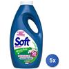 Soft 5x Bundle Soft Lavatrice Liquido 50 Mis. Muschio Bianco 2250 Ml.