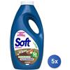 Soft 5x Bundle Soft Lavatrice Liquido 45 Lavaggi Olio Di Argan