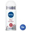 Nivea 6x Bundle Nivea Deodorante Rollon Dry Confidence Donna