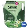 Malizia 10x Bundle Malizia Sapone Liquido Lt 1 Antibatterico Ricarica Busta