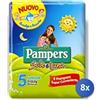 Pampers 8x Bundle Pampers Pannolone Sole Luna 11-25 Junior X15