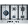 Bosch Piano cottura 5 Fuochi incasso a gas 75 cm Griglie in Ghisa Inox PCS7A5B90