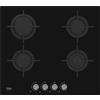 Beko Piano Cottura a Gas 4 Fuochi 58 cm colore Nero HILG64222S