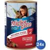 Morando 24x Bundle Miglior Gatto Barattolo 405 Grammi Bocconcini Manzo