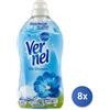Vernel 8x Bundle Vernel Ammorbidente 1200 Ml. Concentrato 48 Misurini Blu Oxygen Made
