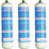 3 BOMBOLE OSSIGENO O2 110 BAR SALDATURA CANNELLO ATTACCO M10x1 KIT KEMPER ETC