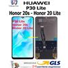 Huawei DISPLAY HUAWEI P30 LITE TOUCHSCREEN VETRO PARI ORIGINALE GLS