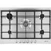 Smeg Piano cottura 5 Fuochi incasso a gas 1 Wok Doppia Corona 73 cm Inox P272XGH