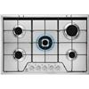 Electrolux Piano Cottura 5 Fuochi Incasso a Gas 75 cm Inox KGS7534SX