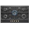 Electrolux Piano cottura 90 cm gas incasso 5 Fuochi 1 Wok Nero KGS 9536 RN