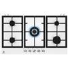Electrolux Piano cottura 5 fuochi 90 cm a Gas Griglie in Ghisa Bianco KGS9536W