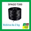 SPAGO POLIPROPILENE NERO T300 BOBINA 2KG IMBALLAGGIO ORTO GIARDINO AGRICOLTURA