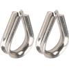 cyclingcolors 2x Ditale Occhiello per Cavo Filo Fune in Acciaio Inossidabile A4 Redance per Funi Metalliche Ditali Occhielli, 8mm