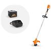 STIHL DECESPUGLIATORE FSA 60 R SISTEMA AK CON SET BATTERIA E CARICATORE INCLUSI