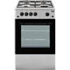 Beko Cucina a Gas 4 Fuochi Forno a Gas 50x50 cm Coperchio Silver - CSG42011FS