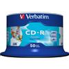 Verbatim CD-R AZO Wide Inkjet Printable no ID 700 MB 52x 50 pz