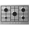 Candy Piano cottura 5 Fuochi a Gas 75 cm Incasso Inox - CHW7X