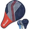 Schildkröt Donic-Schildkröt Custodia Trend Line per Racchette da Ping Pong, Scomparto per 3 Palline, Design Moderno, Colori Assortiti, Rosso/Verde/Blu