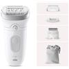 Braun Silk-épil 7 7-041 Epilatore Elettrico 40 Pinzette Bianco e Grigio SE7-041