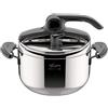 LAGOSTINA Pentola a Pressione Induzione Acciaio Inox 5 Lt cm 22 Mia LagoEasy'up