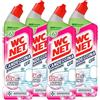 WC NET SET 4 CONFEZIONI GEL CANDEGGINA PROFUMATA 700 ML L'UNA