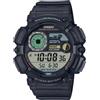 Casio Orologio Uomo CASIO WS-1500H-1AVEF Silicone Nero Chrono Timer Fasi Lunari Alarm