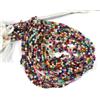 fasci Pietra preziosa naturale multicolore sfaccettata forma rotonda 2-3 mm fatta a...