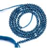 fasci Topazio blu Londra originale sfaccettato forma rotonda 2-3 mm perline pietre ...