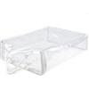 cyclingcolors Custodia Copriabiti porta abiti Antipolvere protettiva in plastica trasparente per indumenti, grande contenitore con cerniera e maniglia per il trasporto, 34,5x42x10cm