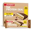 Enervit, The Protein Deal Crispy Cookie Treat, Barrette Proteiche Enervit, 20 Grammi di Proteine, Gusto Cookie e Cioccolato al Latte, Snack Proteici Senza Glutine, Low Sugar, 12 Barrette da 55g
