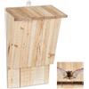 Relaxdays Casetta per Pipistrelli, Rifugio XL, Pipistrellini, Bat Box, Legno Non Trattato