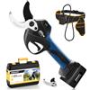 SWANSOFT Forbici Potatura a Batteria, 40Mm 21V 1050W Professionali Forbice Potatura a Bat
