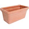 NUOVA PLASTICA ADRIATICA Vaso Resina per Fiori 80 cm colore terracotta Prestige