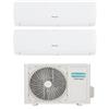 Hisense Climatizzatore Dual Split 12000+12000 Btu Classe A++/A+ IQ Plus