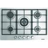 Silverline Piano Cottura 5 Fuochi a Gas Incasso 75 Griglie Ghisa Inox AS5444X01