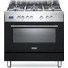 De Longhi Cucina a Gas 5 Fuochi Forno Elettrico Ventilato 90x60 cm - PRO 96 MA