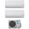 Daikin Climatizzatore Dual Split Inverter 12+12 Btu A++/A+ ATXF35G+50A Siesta