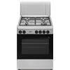 Nikkei Cucina a Gas 4 fuochi con Forno elettrico e Luce 60x60 cm Bianco SN664XE