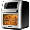 G3 Ferrari Friggitrice ad Aria 15 Litri 1700 Watt Fino a 200 °C Nero G1018200