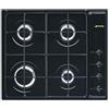 Smeg Piano cottura 4 Fuochi incasso a gas 60 cm Nero S64SN Serie Selezione