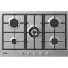 Candy Piano Cottura 5 Fuochi Gas Incasso (1 Doppia corona) 75 cm Inox CHG 74 WX